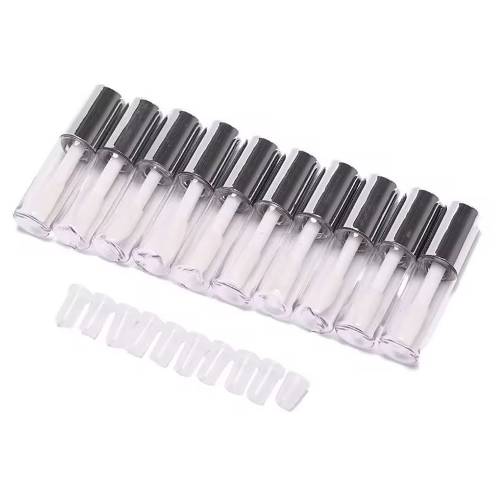 Customizable 10Pack Empty Lip Balm Lipstick Tubes DIY Cosmetic Containers With Cap 6