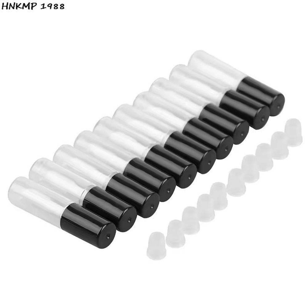 Customizable 10Pack Empty Lip Balm Lipstick Tubes DIY Cosmetic Containers With Cap 10