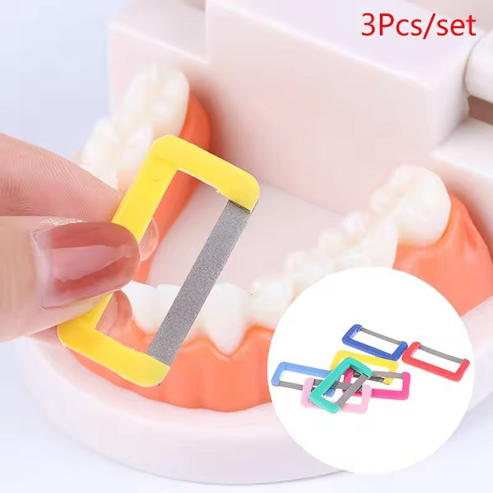 Precision Interproximal Enamel Polishing Kit 3Piece Disposable Dental Strips 0
