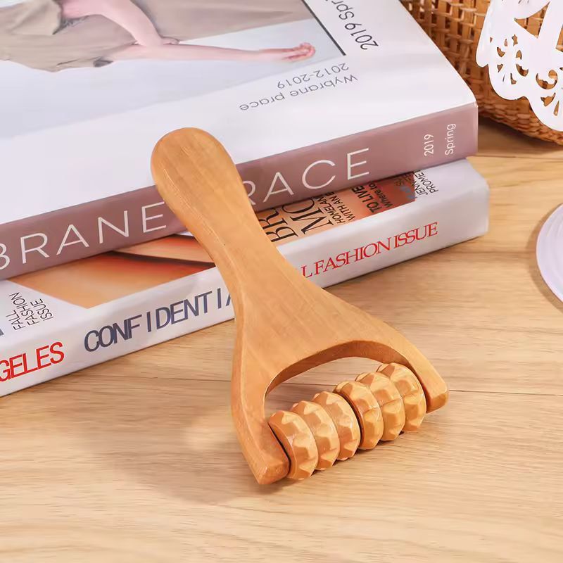 WholeBody Wooden Roller Massager Neck Shoulder Foot Leg Relief 1