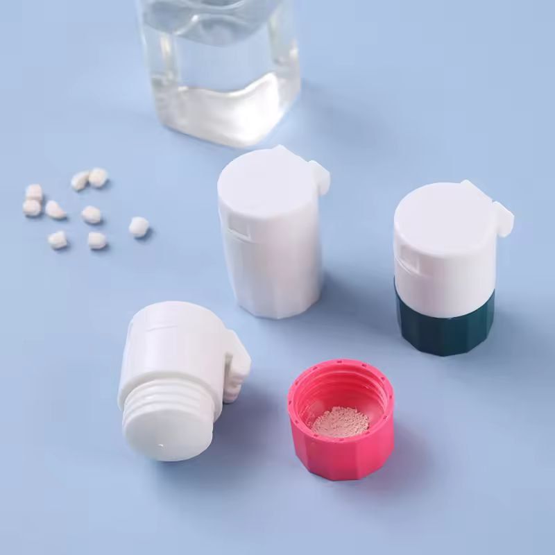 Compact 4in1 Travel Pill Cutter Grinder Box 3