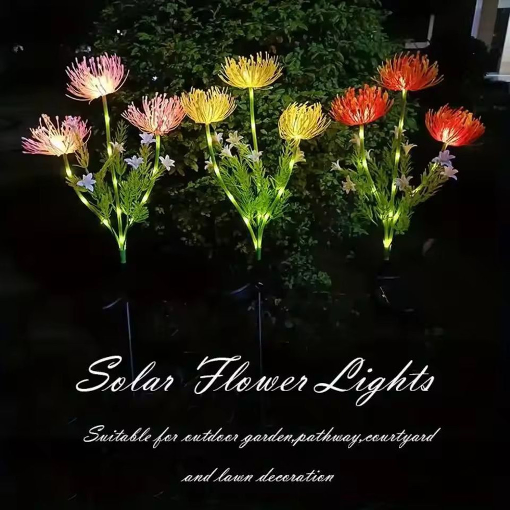 SolarGlow Solar Flower Lights Decorative Outdoor LED Garden Lights 1