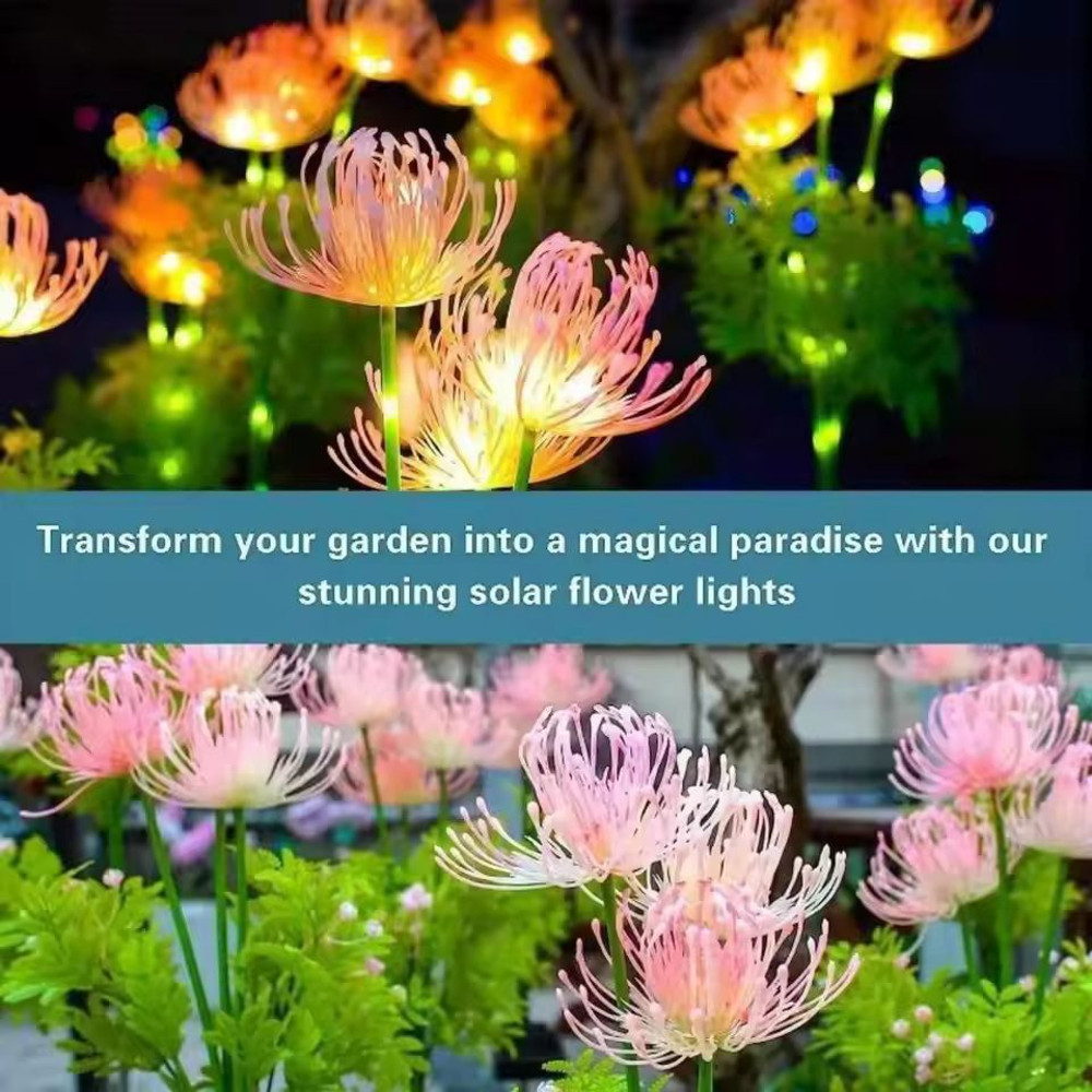 SolarGlow Solar Flower Lights Decorative Outdoor LED Garden Lights 2