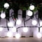 GardenGlow Solar Globe Light String Frosted Outdoor Ball Lights For Patio Garden 5