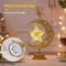 Elegant Iron Moon Star Orb Table Lamp LED Decorative Ambient Light 0