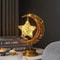 Elegant Iron Moon Star Orb Table Lamp LED Decorative Ambient Light 3