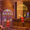 Santa Parachute Lantern LED String Lights Festive Window Outdoor Holiday Decor 0