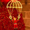 Santa Parachute Lantern LED String Lights Festive Window Outdoor Holiday Decor 3