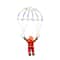 Santa Parachute Lantern LED String Lights Festive Window Outdoor Holiday Decor 5