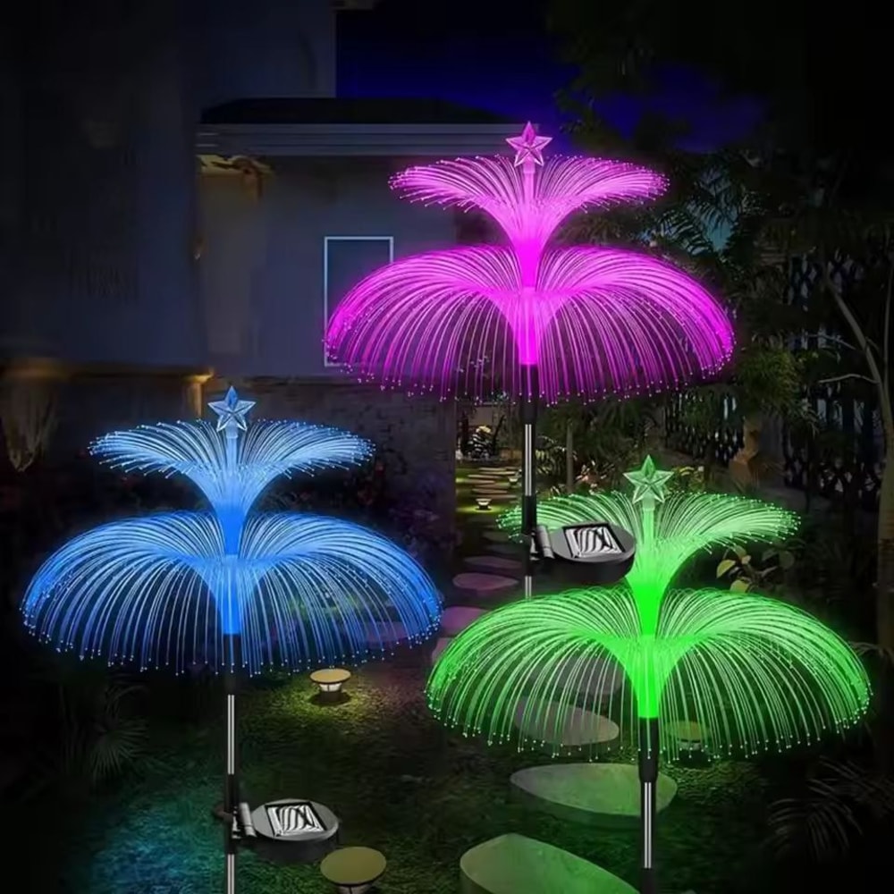 SolarGlow 7Color Jellyfish Garden Light 0