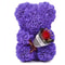 Eternal Rose Teddy Gift Bear 25m BloomFilled Decorative Keepsake For Meaningful Celebrations 17