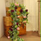 Evergreen Eucalyptus Rose Garland 59 Ft Faux Floral Vine For Home Wedding Party Decor 2