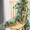 Evergreen Eucalyptus Rose Garland 59 Ft Faux Floral Vine For Home Wedding Party Decor 10