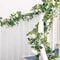 Evergreen Eucalyptus Rose Garland 59 Ft Faux Floral Vine For Home Wedding Party Decor 4