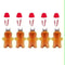 GingerbreadMan Christmas Portable Shaker Bottle 5Pack Festive Reusable Drink Bottles 11