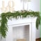 Elegant Norfolk Pine Christmas Wreath Realistic Artificial Green Garland For Indoor Outdoor Holid 7