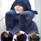 Ultimate Travel Hooded Inflatable UShape Neck Pillow 0