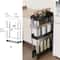 SlimSpace 34Tier Rolling Storage Cart Slim SlideOut Organizer Rack For Kitchen Bathroom 10