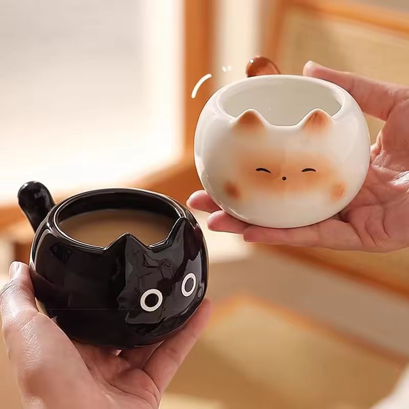 Siamese Cat Mug Cute Ceramic Latte Cup GiftReady Coffee Cup 2