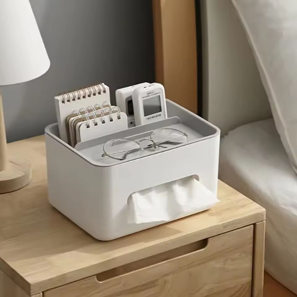 SmartSpace Desktop Organizer Tissue Holder With Drawer Storage 1