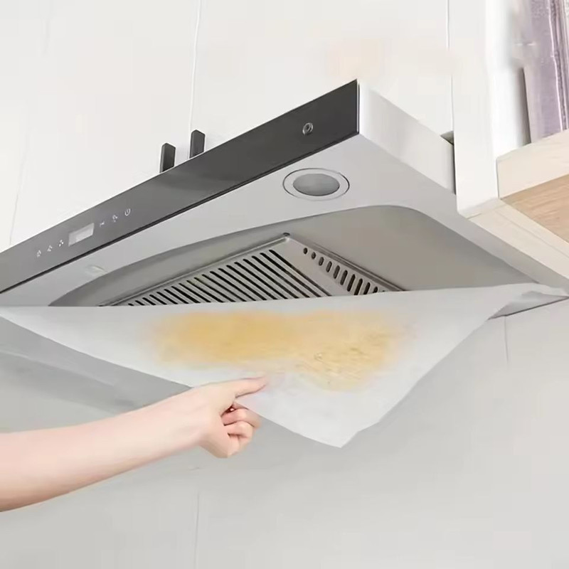 SelfCleaning Universal Range Hood Filter Paper Disposable Grease Absorbing Liner 1