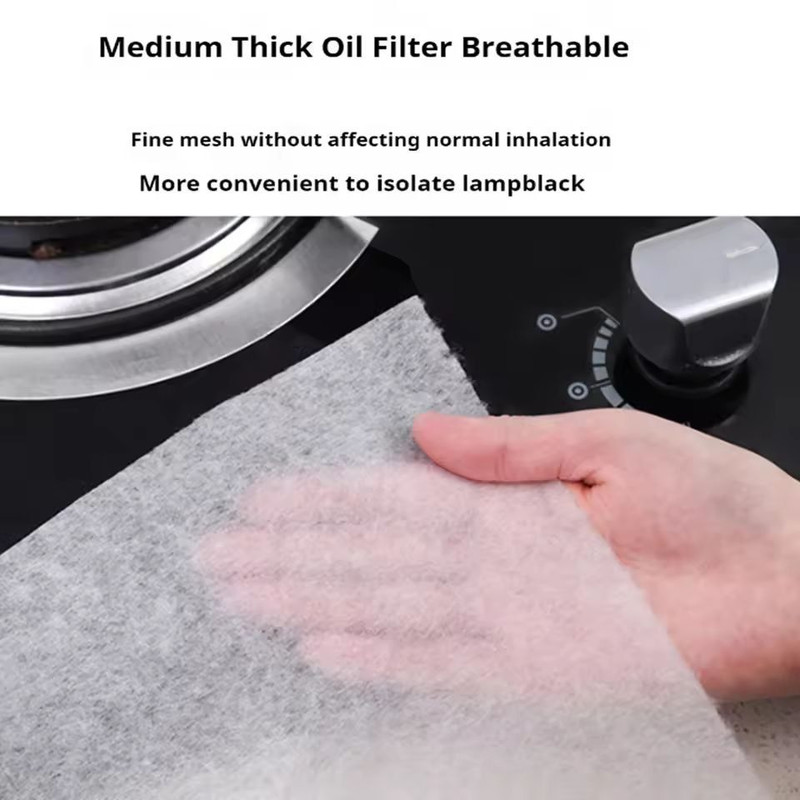 SelfCleaning Universal Range Hood Filter Paper Disposable Grease Absorbing Liner 5
