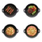 Ultimate Korean BBQ Grill Pan Nonstick Aluminum Round Griddle For Indoor Outdoor BBQ 5