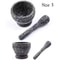 Resin Garlic Herb Mortar And Pestle Set Premium Spice Grinder Bowl 8