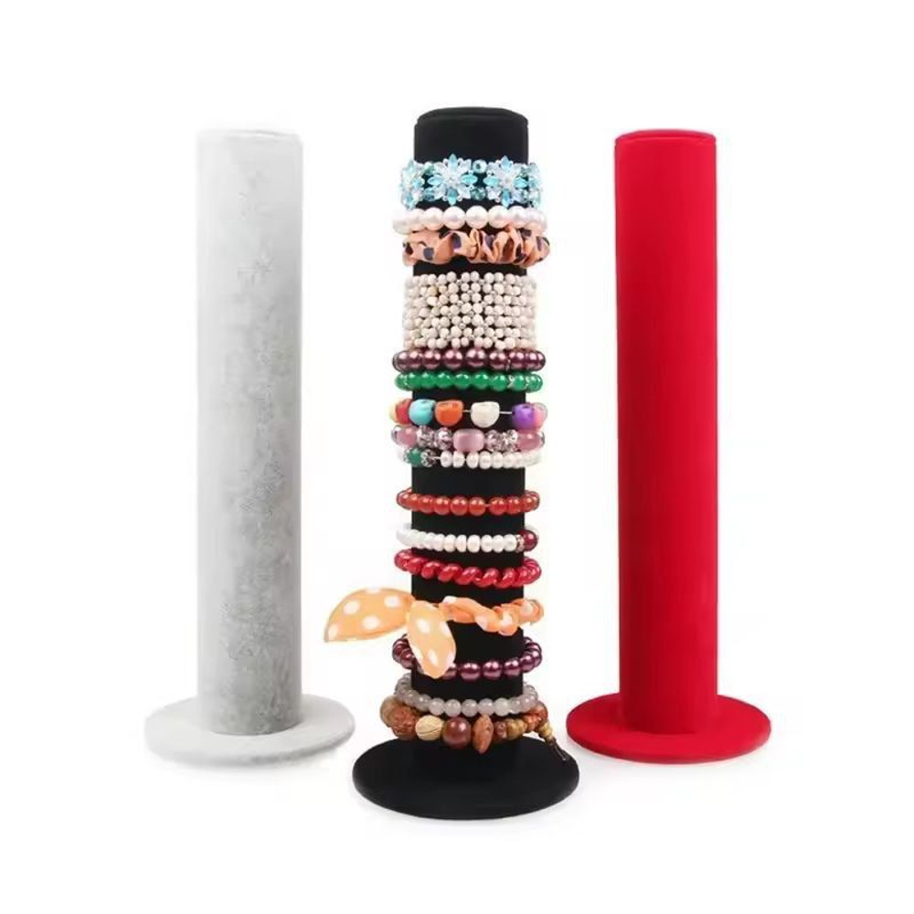 Velvet Jewelry Display Stand Elegant Bracelet Holder MultiPurpose Storage Rack 1
