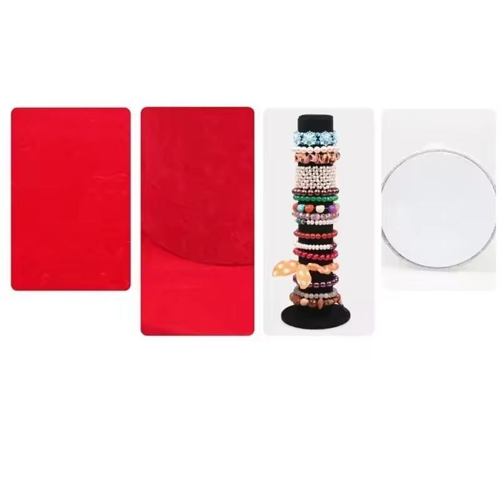 Velvet Jewelry Display Stand Elegant Bracelet Holder MultiPurpose Storage Rack 3