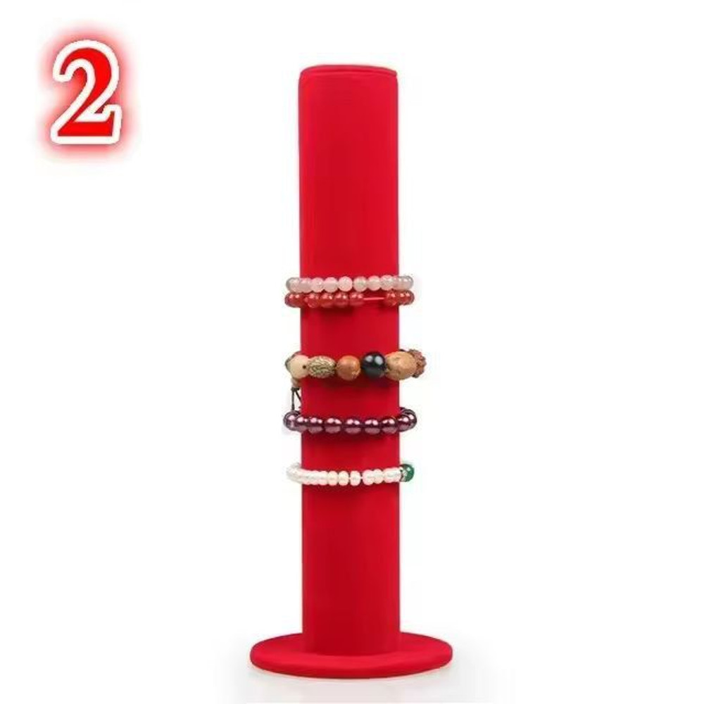 Velvet Jewelry Display Stand Elegant Bracelet Holder MultiPurpose Storage Rack 7