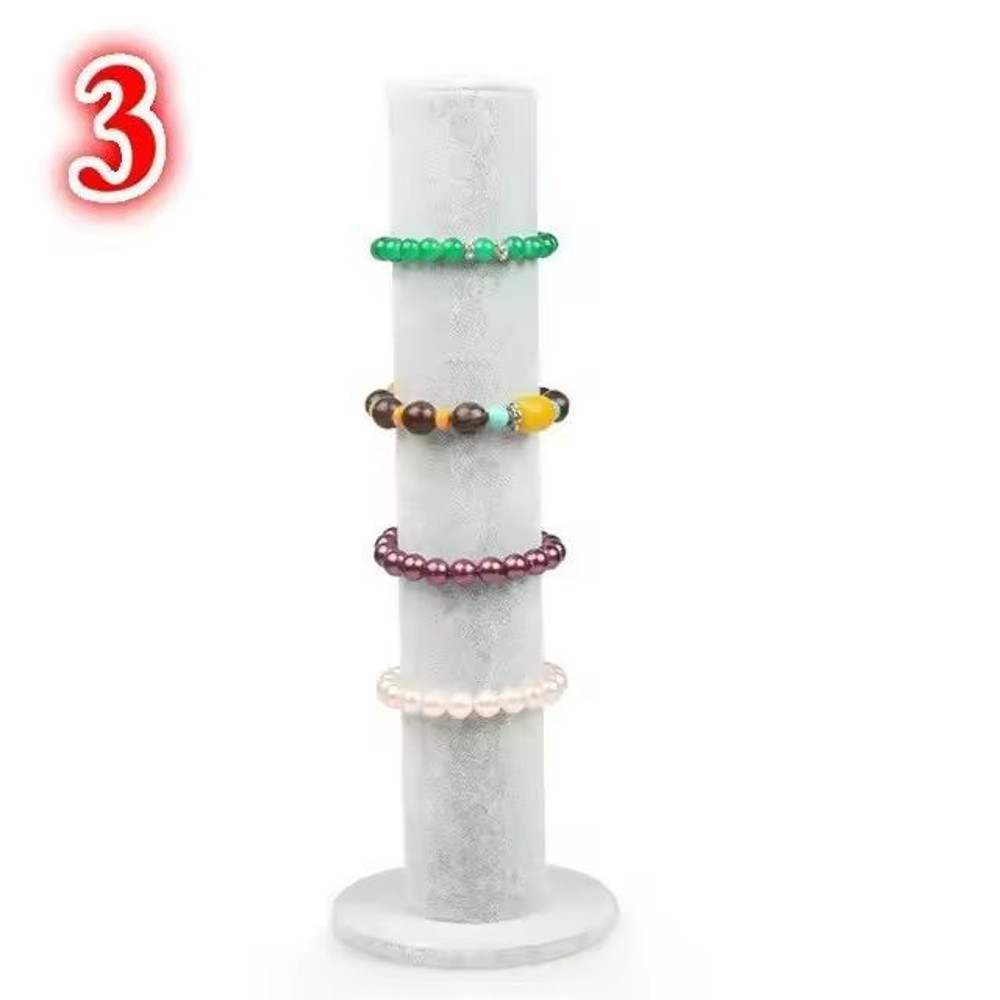 Velvet Jewelry Display Stand Elegant Bracelet Holder MultiPurpose Storage Rack 8