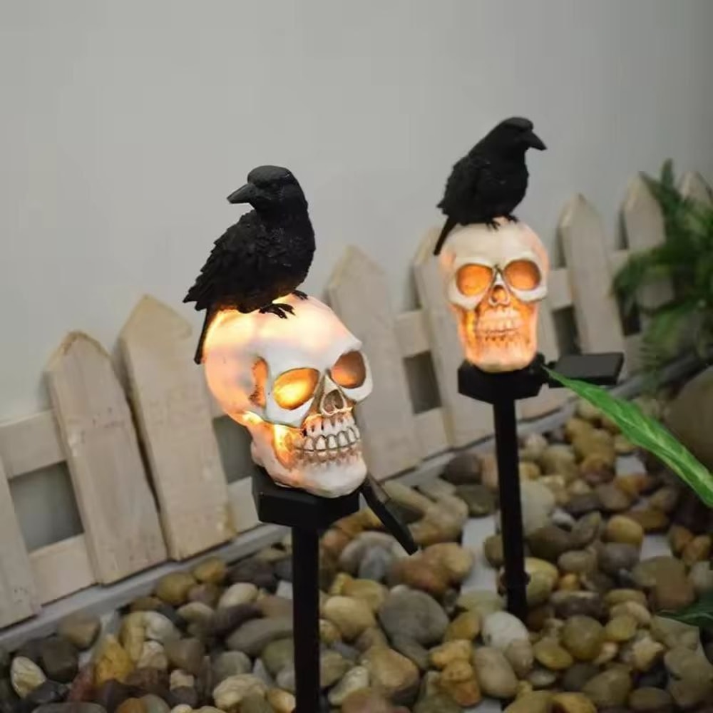 SpineChilling Outdoor Skeleton Ghost Halloween Light Set 1