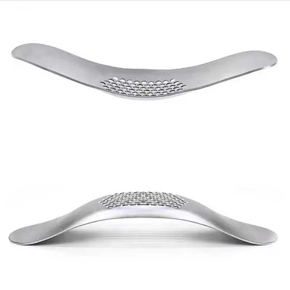 HeavyDuty Stainless Steel Garlic Press Crusher Ergonomic Manual Garlic Mincer 4