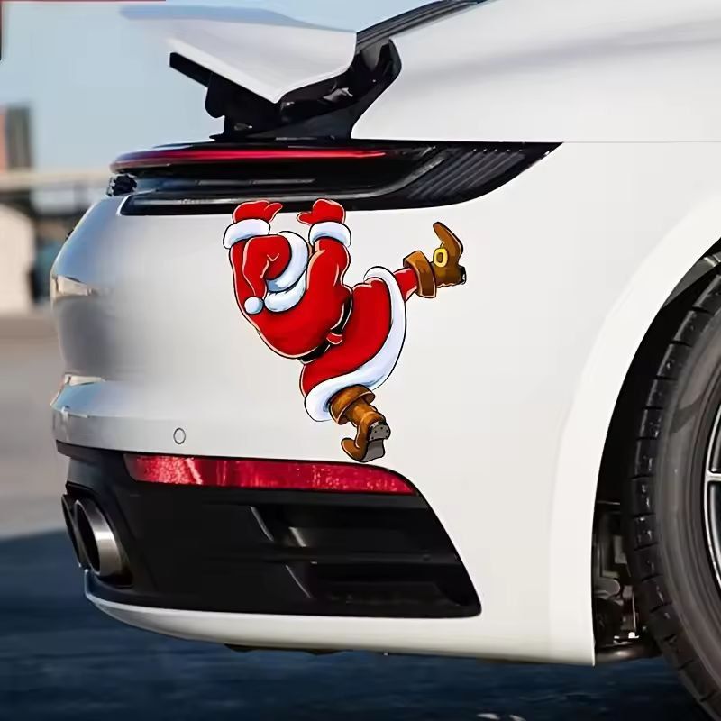 FestiveJoy Santa Bathroom Toilet Sticker 2