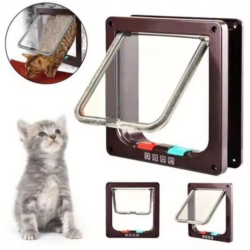 SmartTwoWay Pet Door Secure Cat Dog Flap For Easy Entry Exit 1