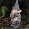 Garden Gnome Laugh Lawn Resin Statue Funny Gnome Garden Decor Outdoor Ornament 1