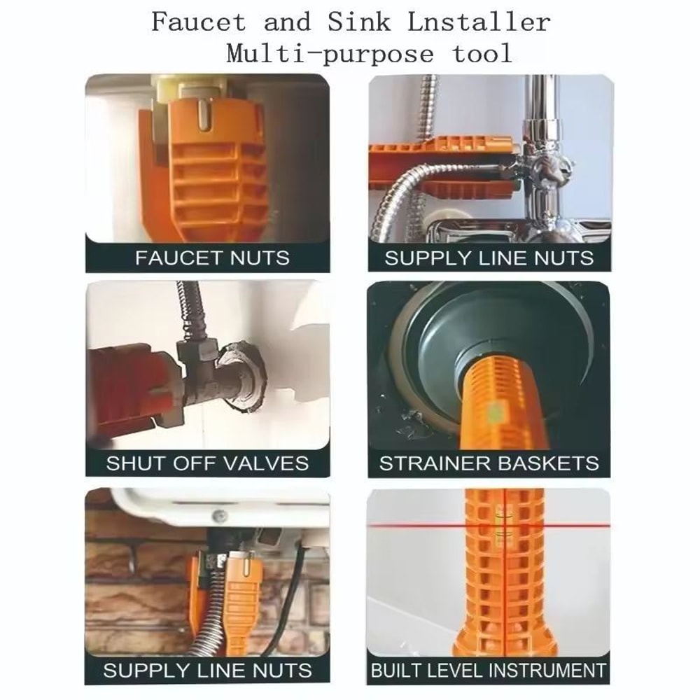 Multifunction Faucet Sink Wrench Easy Plumbing Install Removal Tool 1