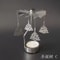 Rotating Metal Carousel TeaLight Candle Holder Festive Spinning Xmas Centerpiece 12