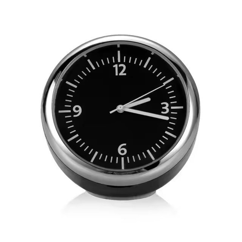 Compact AirVent Car Clock Thermometer Mini Quartz Clock And Hygrometer Gauge 6