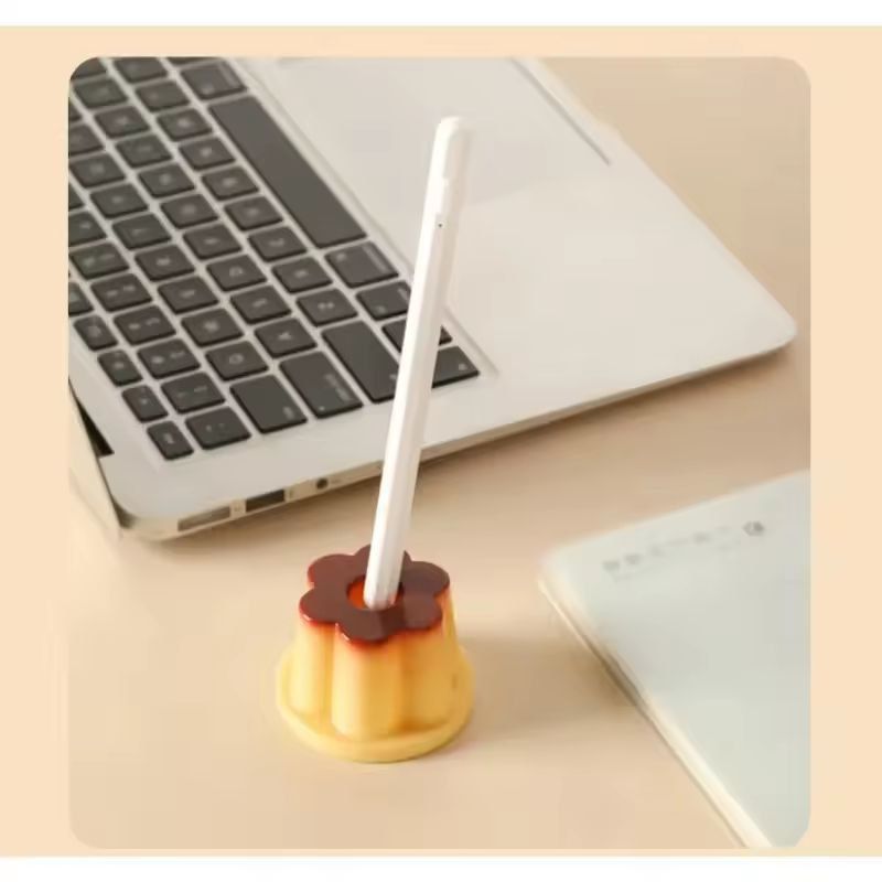 Jelly Pudding Pen Holder Cute Desktop Pencil Stand For Students Creative Workspaces 4