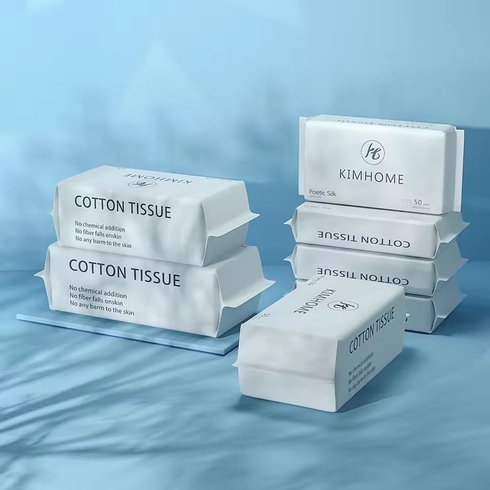 Soft Cotton Disposable Face Towels 50100 Pack Gentle Hygienic Dry Rags For Face Bathroom Use 5