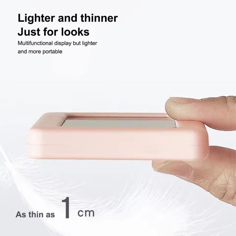 Desktop Mini Digital Clock Portable Temperature Humidity Monitor Hygrometer Thermometer 2