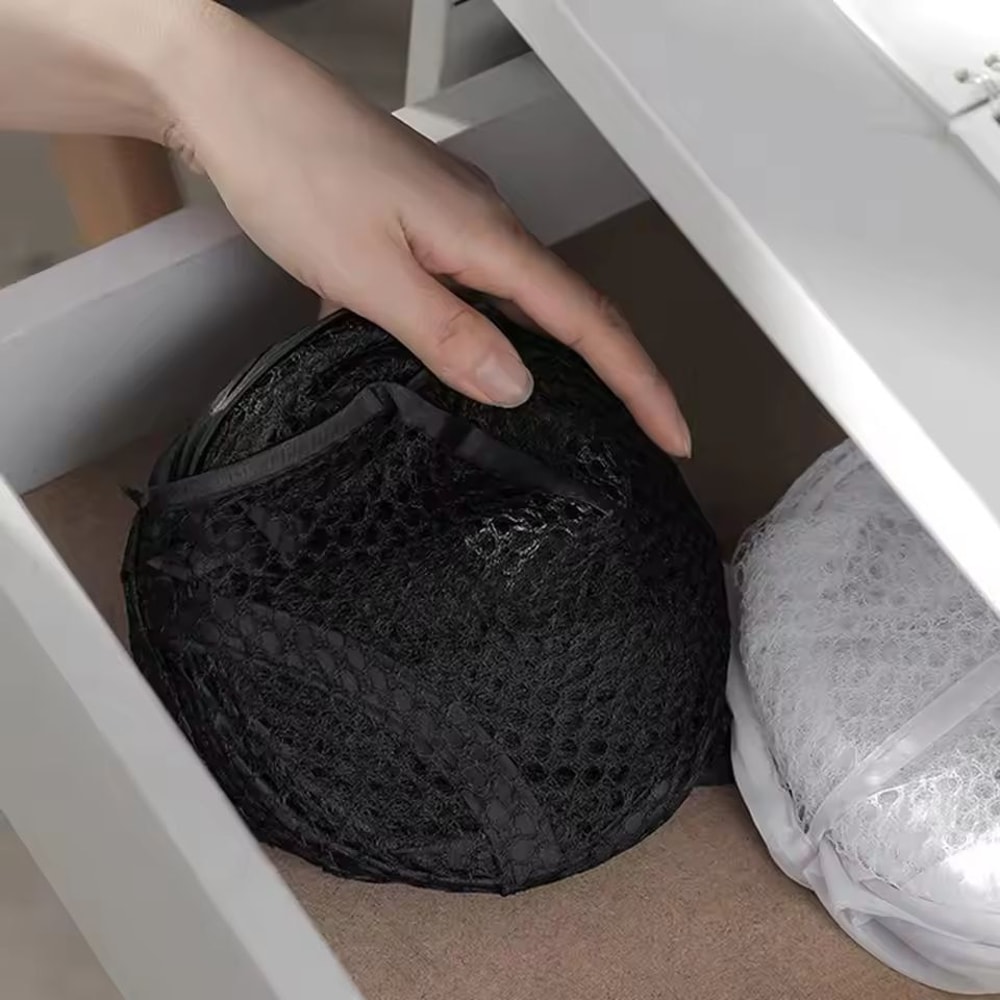 LargeCapacity Foldable Mesh Laundry Basket Dirty Clothes Organizer 2