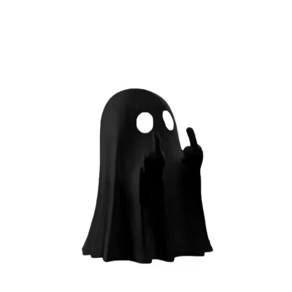 Mini Resin Ghost Middle Finger Statue Unique Funny Home Ornament Party Decor 7