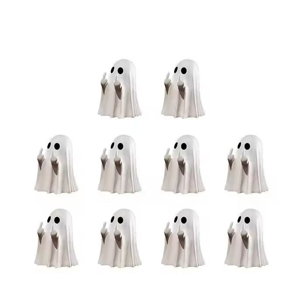 Mini Resin Ghost Middle Finger Statue Unique Funny Home Ornament Party Decor 11