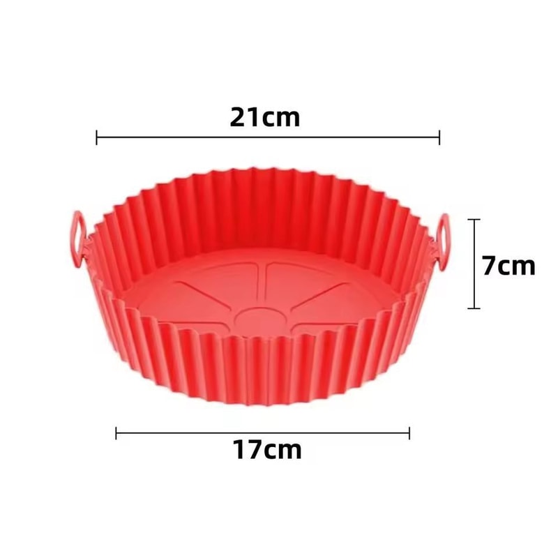 Premium Reusable Silicone Air Fryer Oven Liner Set 7