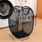 LargeCapacity Foldable Mesh Laundry Basket Handy Laundry Storage Hamper 5