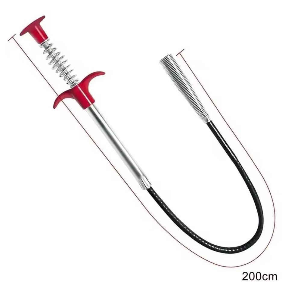 Flexible Drain Snake Tool EasyFlow Spring Hook Drain Cleaner 9