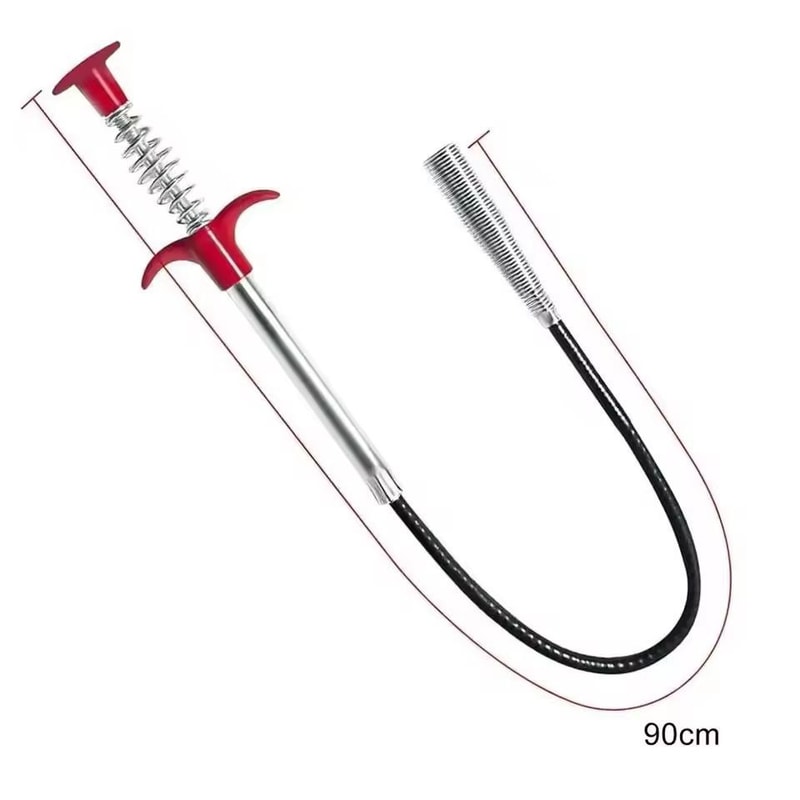 Flexible Drain Snake Tool EasyFlow Spring Hook Drain Cleaner 6